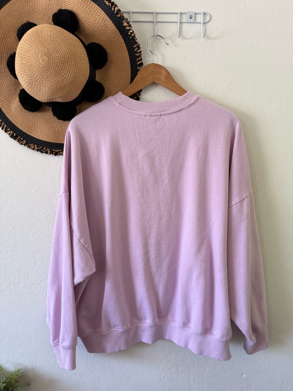 Pacsun Pacific Sunwear Lavender Purple Oversized Yin & Yang Graphic Sweatshirt - Picture 2 of 7
